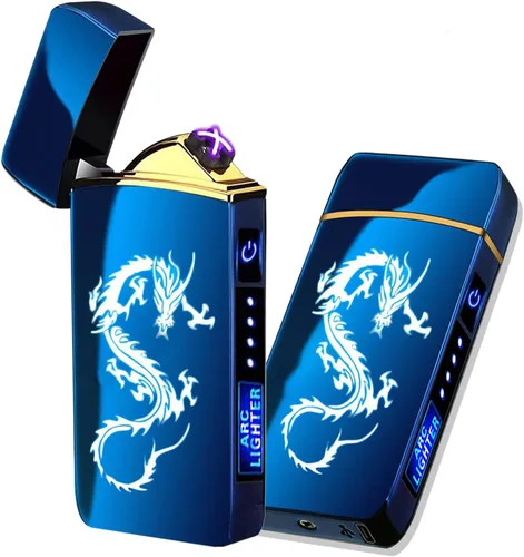 Miniatura 14 de T3-Tiger - Encendedor de arco inteligente, recargable por USB, resistente al viento, sin llama, encendedor de plasma ligero para fuego, barbacoas