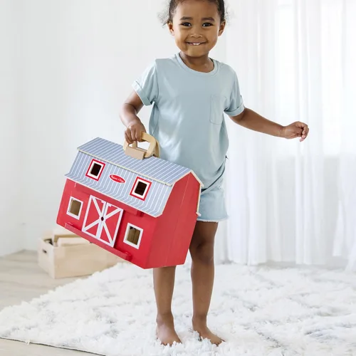 Miniatura 8 de melissa & doug Fold and Go de madera granero, Versión estándar, Multi