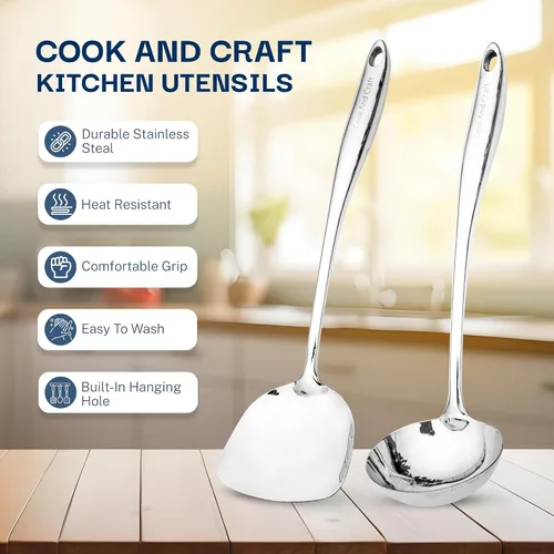 Miniatura 3 de Utensilios de cocina de acero inoxidable, surtidos