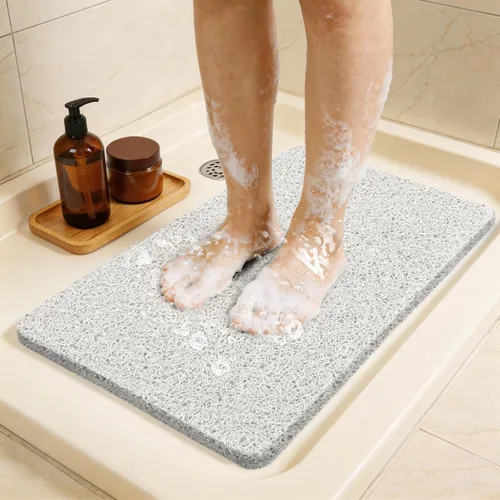 Miniatura 18 de Joyhalo Tapete de ducha antideslizante, de secado rápido, para ducha, bañera, baño, hogar, 24 x 24 pulgadas, color aguamarina