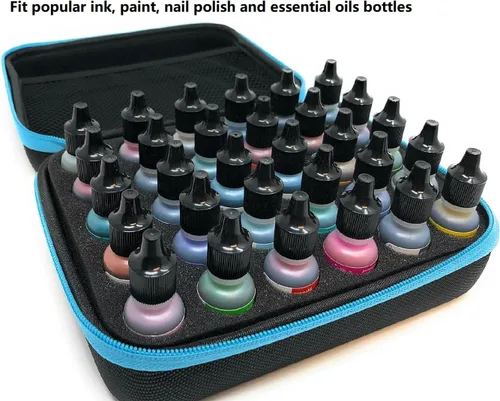 Miniatura 2 de DHXYZZB Almacenamiento de aceites esenciales, funda de transporte de aceites esenciales, Negro, Moderno