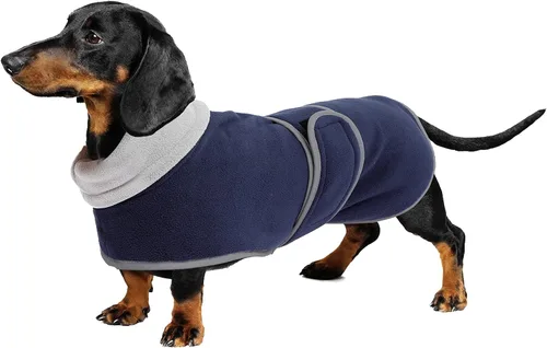 Miniatura 9 de Geyecete - Suéteres para Dachshund - Chaqueta para perro, abrigo para Dachshund, abrigo de invierno perfecto con forro de felpa acolchado y cuello