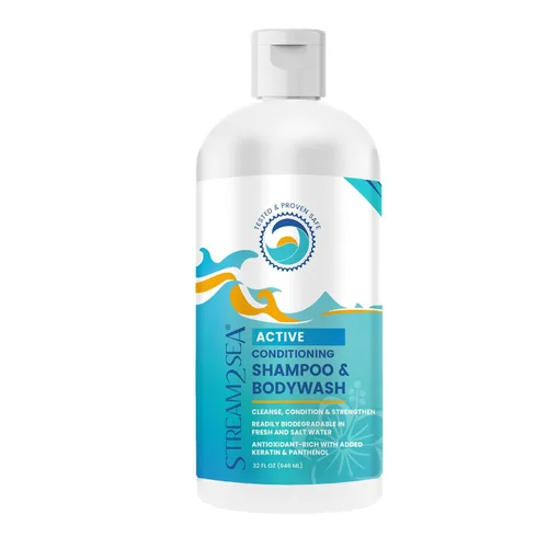 Miniatura 9 de STREAM 2 SEA Champú y acondicionador, gel de baño 3 en 1 para natación, champú para nadadores Reef Safe para hombres, mujeres y niños, champú