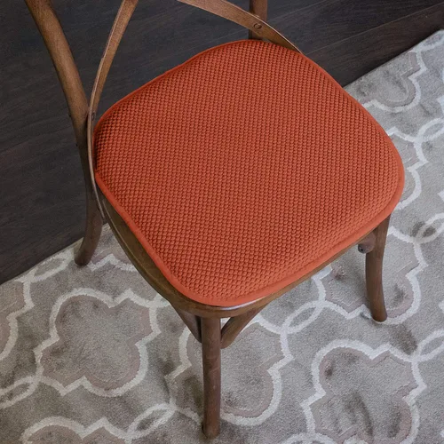 Miniatura 12 de Sweet Home Collection Cojines de espuma viscoelástica para silla, goma antideslizante y diseño de panal de abejas y esquinas redondeadas de 16 x 16