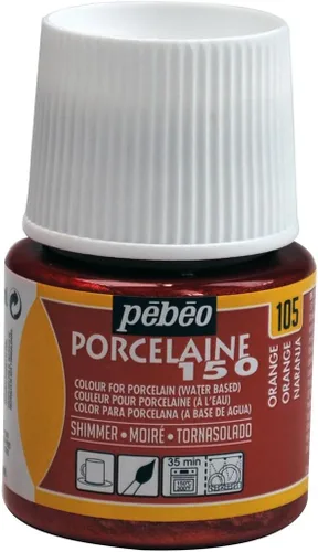 Miniatura 14 de Pebeo Porcelaine 150, Pintura China, Botella 1.5 fl oz - Blanco Perla
