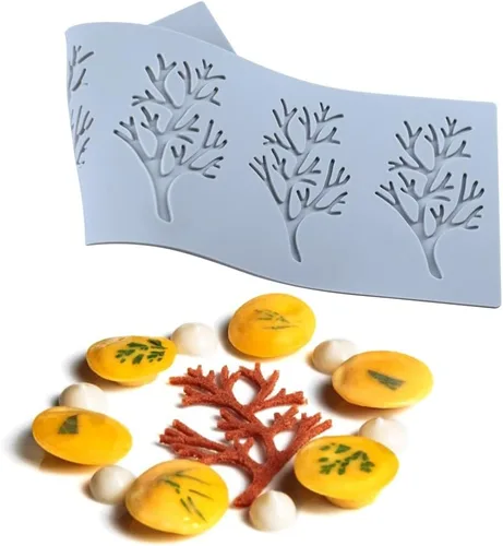 Miniatura 12 de 2 cavidades diseño de hojas de silicona para glaseado de fondant para tartas, moldes de silicona para hornear, herramientas de pastelería, LFM-109