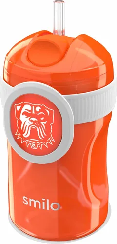Miniatura 34 de Smilo Vaso con popote de Arizona Cardinals con licencia oficial de la NFL, para bebés y niños pequeños, con popote de silicona ponderado y capacidad