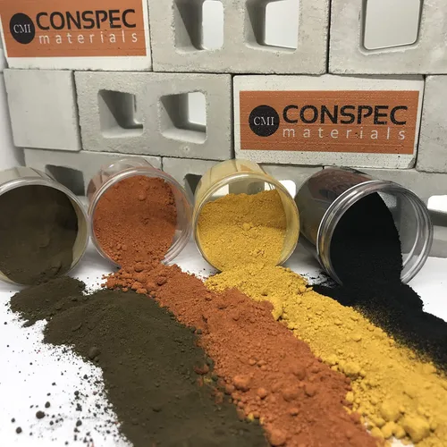 Colores mezclados en polvo para hormigón, cemento, mortero, lechada, marrón yeso, negro azabache, amarillo, terracota, colorante, pigmento