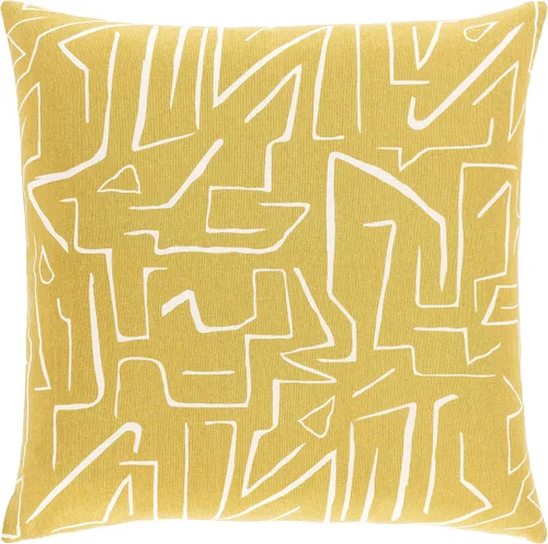 Artistic Weavers Bayside - Juego de almohada de relleno de poliéster, 20 x 20 pulgadas, color mostaza