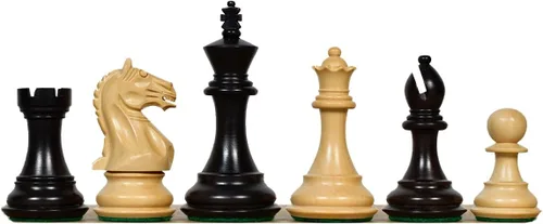 Miniatura 9 de Fierce Knight Staunton Wooden Chess Pieces – 3.5" King in Indian Rosewood & Boxwood for Tournament and Collector Use
