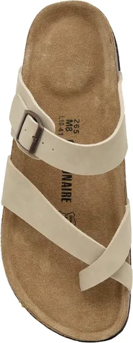 Miniatura 5 de CUSHIONAIRE Sandalia Luna-M de corcho para hombre con + Comfort, Negro (black Nubuck), 1