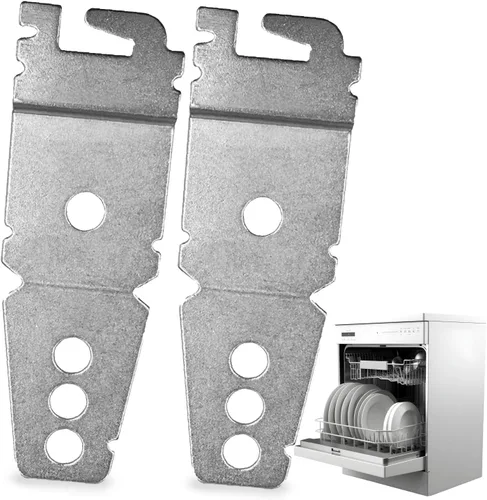 IMPRESA Reemplazo de soporte para lavavajillas para debajo del mostrador, fácil instalación y soporte de montaje, acero galvanizado duradero y clips