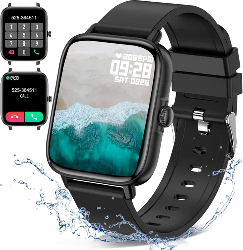 Reloj inteligente para hombres y mujeres (respuesta/hacer llamadas) – Reloj inteligente con pantalla táctil completa de 1.9 pulgadas, compatible con