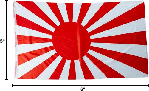Miniatura 2 de Nueva bandera de batalla japonesa 3x5 Banderas navales de Japón