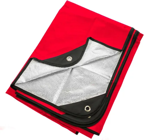 Miniatura 10 de Arcturus Lona aislada, manta de supervivencia térmica reutilizable y resistente, 60 x 82 pulgadas, refleja el 90% del calor corporal, impermeable