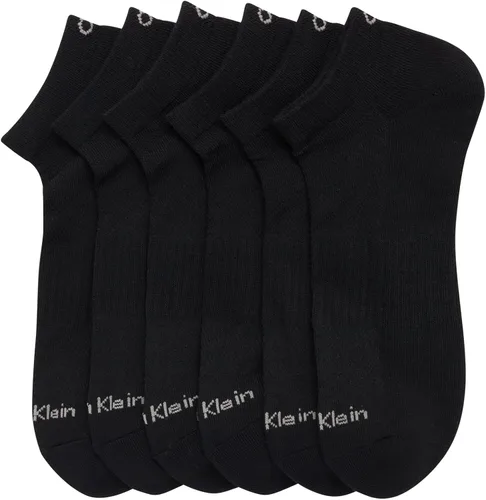 Miniatura 72 de Calvin Klein Calcetines para hombre, mezcla de algodón, acolchados, sin talla, forro de calcetines atléticos (6 unidades)