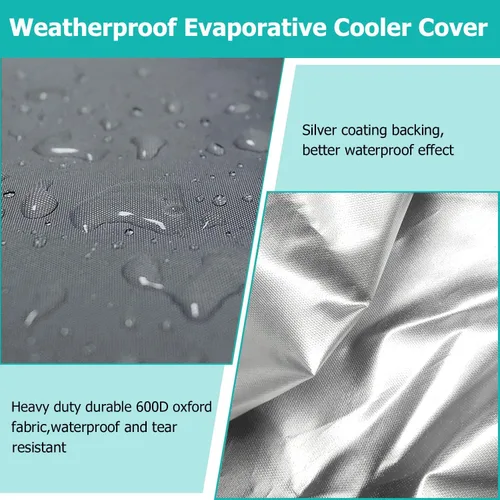 Miniatura 3 de Cubierta para enfriador de aire evaporativo, resistente al agua, 600D, para exteriores, para unidades exteriores, compatible con Hessaire MC26A