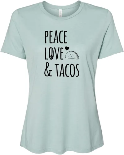 Miniatura 20 de Cute Women's Screen Printed Crew Neck Tee, Shirts With Sayings, Dusty Blue or Olive