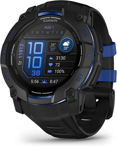 Miniatura 19 de Garmin Instinct® 3 – 45 mm, pantalla AMOLED, reloj inteligente GPS resistente para exteriores, linterna incorporada, colección Supernova Edición