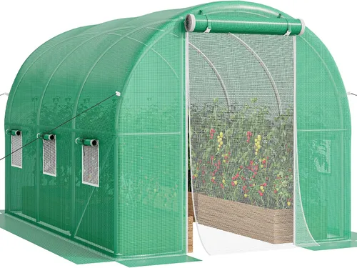 Miniatura 8 de YITAHOME Invernaderos de 26 x 10 x 7 pies, túnel de invernadero de alta resistencia, casas verdes, jardinería al aire libre, cuerdas de estaca