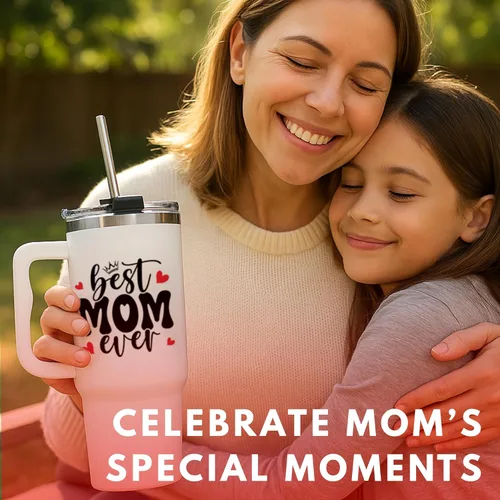 Miniatura 3 de Regalos de Navidad para mamá - Mejor taza con asa de mamá de siempre de 40 onzas, taza de café para mamá, tazas de mamá, ideas de regalo para mamá
