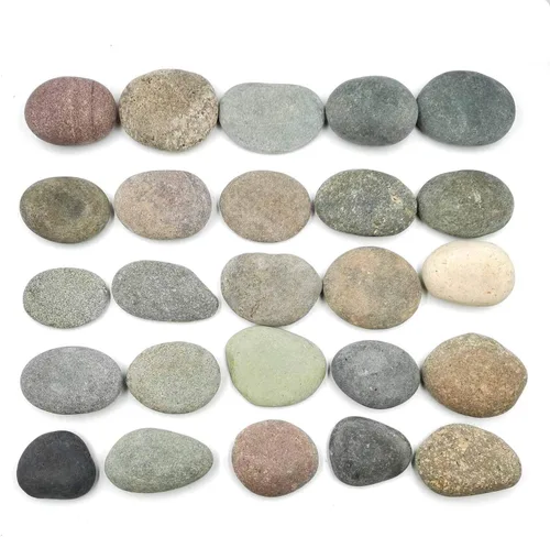 Miniatura 2 de 25 rocas para pintar – Piedras de pintura de rocas grandes multicolores, de 2 a 3.5 pulgadas, súper suaves y planas, rocas de pintura