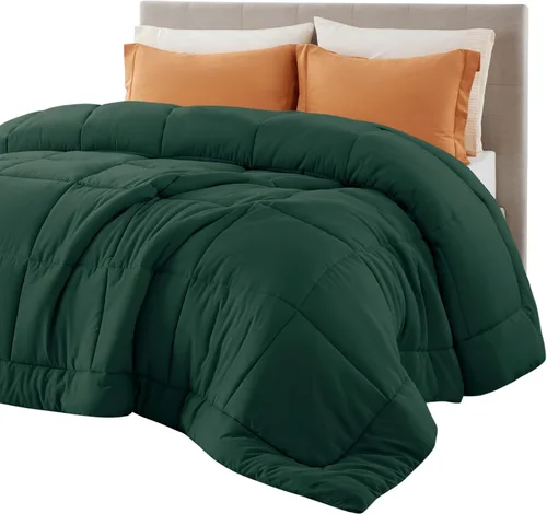 Miniatura 26 de Bedsure - Edredón de color liso Azul marino