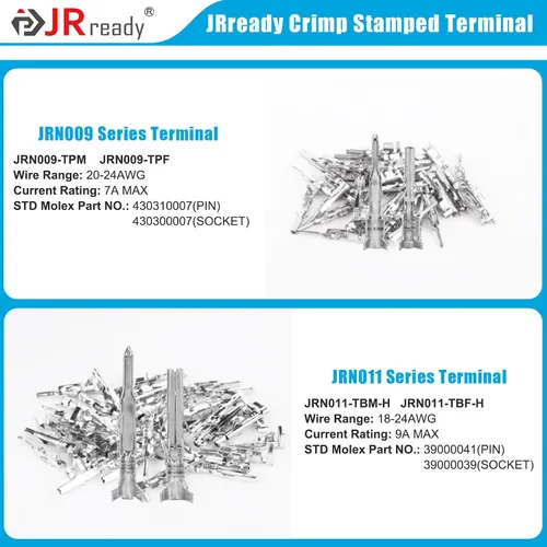 Miniatura 4 de JRready ST6527 Kit de terminales de pines de 150 pares 093" 062" Mini-Fit Jr. MLX Micro-Fit Terminales eléctricos automotrices Conectores de pines