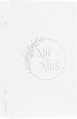 Miniatura 9 de Lanpn Álbum de fotos de boda de 4 x 6 pulgadas, 2 paquetes, cada paquete tiene capacidad para 50 imágenes, mini álbumes de fotos de boda
