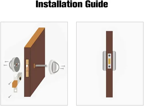Miniatura 7 de Tirador de puerta de bolsillo de privacidad negro con cerradura Cerradura de puerta deslizante 304 Perillas de puerta de acero inoxidable Manija