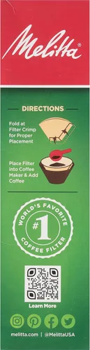 Miniatura 13 de Melitta Filtros de café en cono #4, bambú, 80 unidades (paquete de 6), 480 filtros en total, se adapta a todas las cafeteras de cono de 8 a 12 tazas