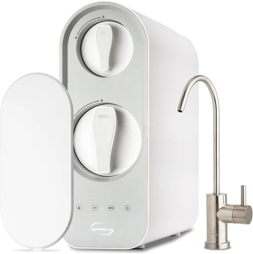 Miniatura 12 de iSpring RO500AK-ORB - Filtro de agua por ósmosis inversa, Certificado NSF 58, Sistema RO sin tanque de 500 GPD, pH natural con remineralización