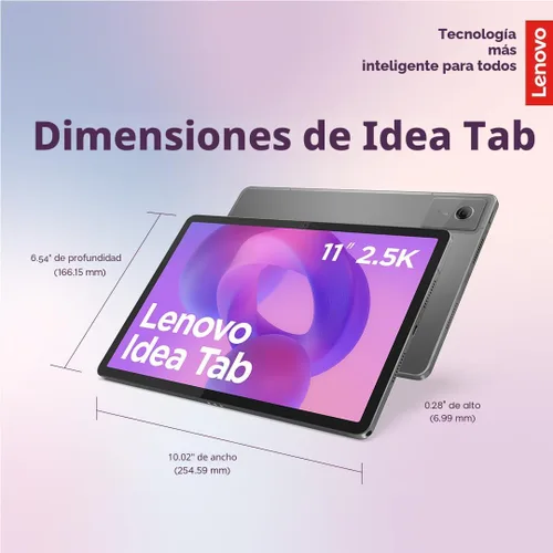 Miniatura 8 de Lenovo Idea Tab - Tablet para Universidad - Pantalla táctil IPS de 11" 2.5K - 90Hz - MediaTek Dimensity 6300 - 8 GB de memoria - 256 GB