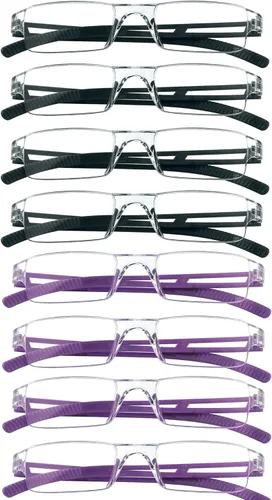 Miniatura 40 de VisionGlobal 2 pares de anteojos de lectura, anteojos bloqueadores de luz azul, anteojos de lectura para computadora para mujeres y hombres, marco 2