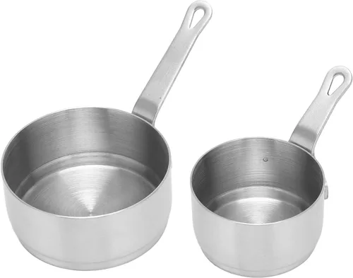 Miniatura 7 de 2 tazas de salsa de acero inoxidable 304 apilables con diseño de mango para banquetes al aire libre, picnics al aire libre, cuencos de condimentos