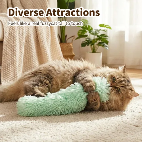 Miniatura 2 de Juguetes para gatos, paquete de 3 almohadas de hierba gatera, sonido arrugado suave y duradero con hierba gatera en el interior, juguete interactivo