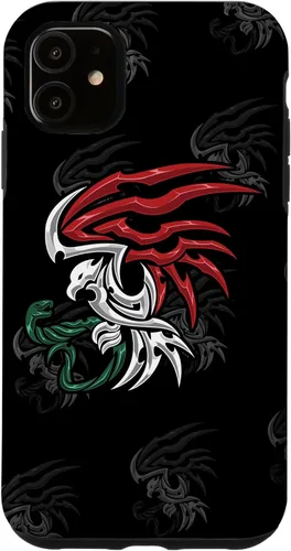 Miniatura 7 de iPhone 13 Bandera de México - Funda estilo tribal del escudo de armas mexicano