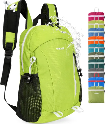 Miniatura 17 de VPBAGE Mochila de Senderismo Resistente al Agua de 15L, Mochila Pequeña de Viaje al Aire Libre, Mochila Ligera de Día con Bucles para Herramientas