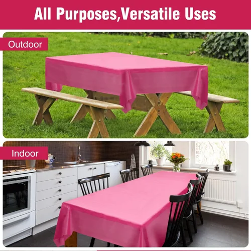 Miniatura 36 de Rollo de plástico para cubierta de mesa color verde manzana, 40 pulgadas x 100 pies, rollo de plástico resistente para cubierta de mesa de banquetes
