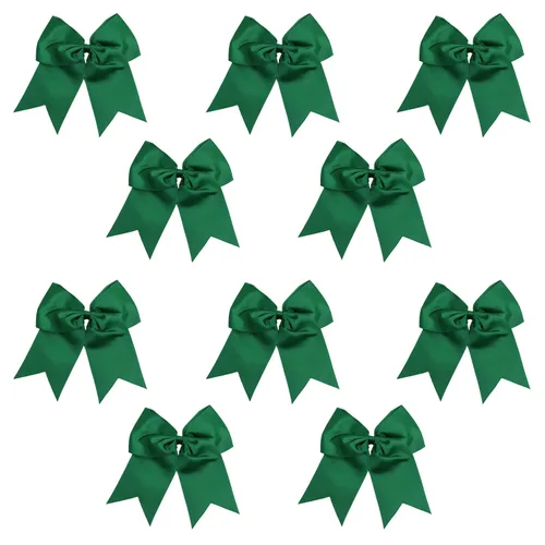 Miniatura 16 de Kenz Laurenz Lazos grandes para el pelo de 7 pulgadas, accesorios clásicos grandes para adolescentes, mujeres y niñas, animadoras de sóftbol