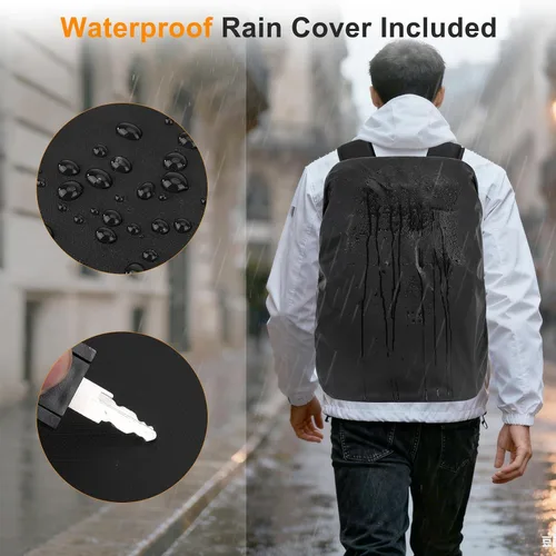 Miniatura 4 de MOSISO Mochila para cámara, bolsa para cámara DSLR/SLR/sin espejo con bolsillo frontal de carcasa dura, mochila para fotografía con compartimento