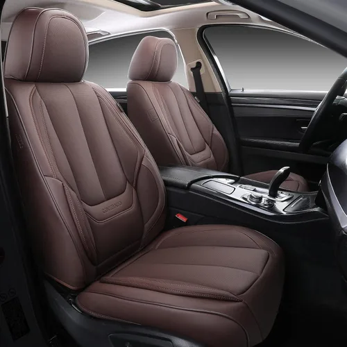 Miniatura 61 de Coverado Juego completo de fundas de asiento de automóvil, fundas de asiento para automóviles, fundas de asiento de coche beige para asientos