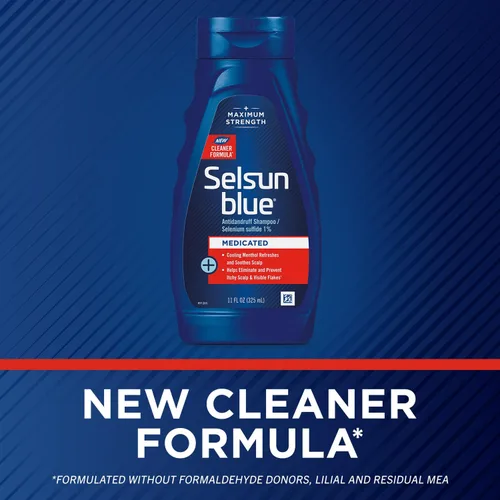 Miniatura 11 de Champú Selsun Azul Medicado Máxima fuerza anti caspa, 11 onzas