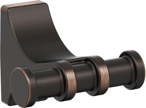 Miniatura 45 de Amerock BH36050PN Gancho doble para bata de baño de níquel pulido 2-15/16 pulgadas (2.953 in) de longitud Davenport Gancho para toallas
