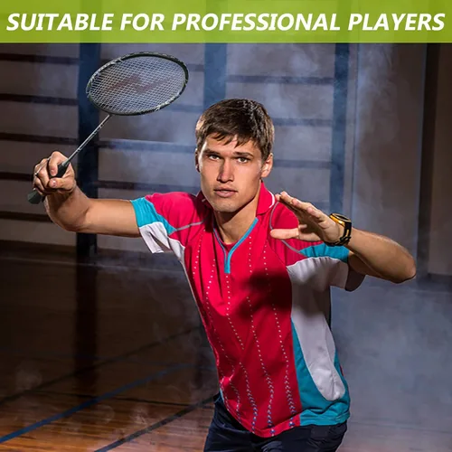 Miniatura 5 de Nalax Juego de bádminton para 2 jugadores, raqueta de bádminton de fibra de carbono con 3 volantes y 1 bolsa de transporte, juegos de bádminton