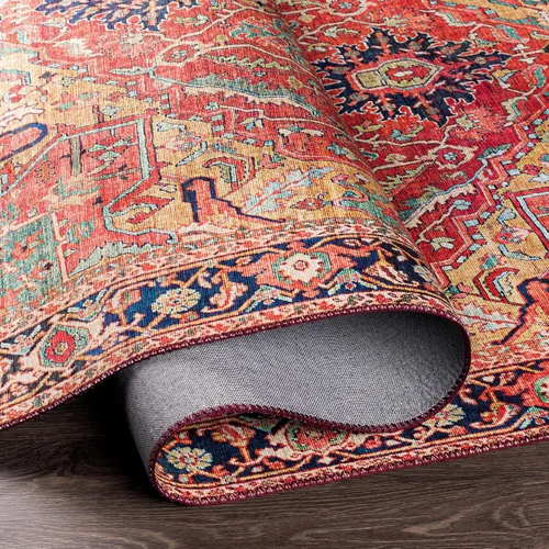 Miniatura 6 de Livabliss Alfons Medallion Alfombra oriental, 5 x 7 pies 6 pulgadas, rojo/dorado Oro rojo