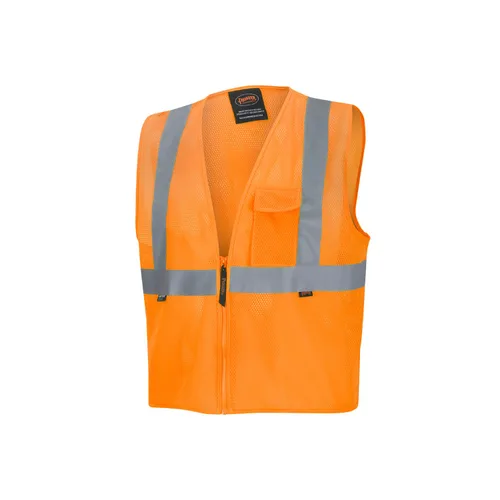 Pioneer Hi Vis - Chaleco de seguridad de malla para hombres y mujeres, cinta reflectante, clase 2, tráfico, seguridad pública, seguridad, color