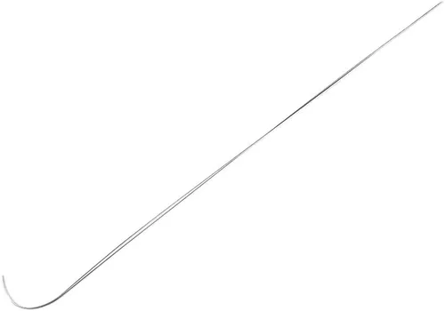 Agujas giratorias de cuentas de acero inoxidable, agujas de cuentas finas, fabricación de joyas, agujas curvadas para cuentas giratorias (1 unidad,