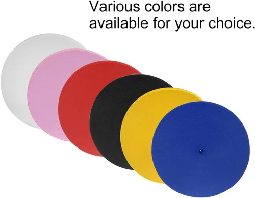 Miniatura 6 de HARFINGTON Bandas elásticas de costura de 44 yardas, 1 pulgada y 0.984 in de ancho, cordón elástico de punto plano para proyectos de bricolaje