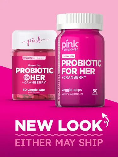 Miniatura 7 de PINK Probióticos para mujeres Cápsulas de apoyo para la salud digestiva más arándano 50 unidades Suplemento vegetariano, sin OMG y sin gluten